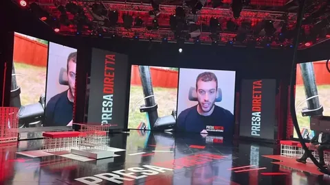Simone Rizzo negli studi di Presa Diretta